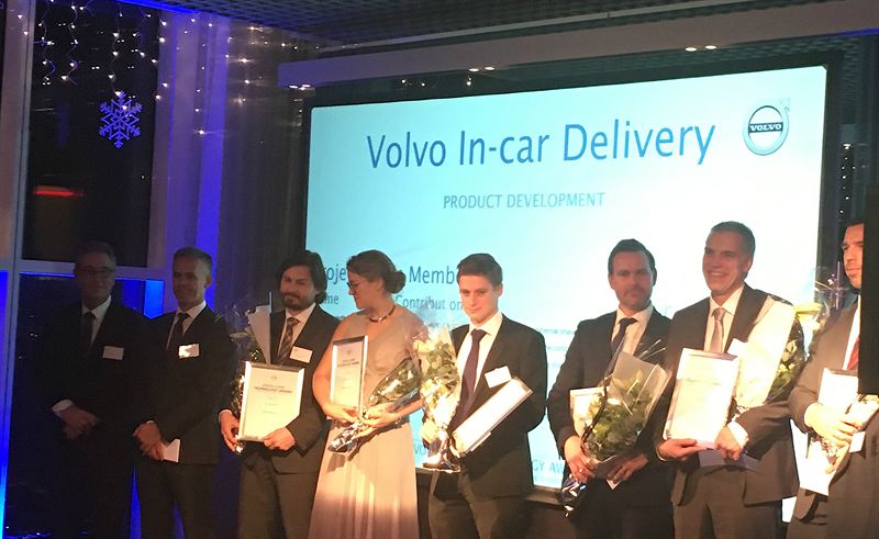 HiQ i det vinnande teamet ev Volvo cars technology award