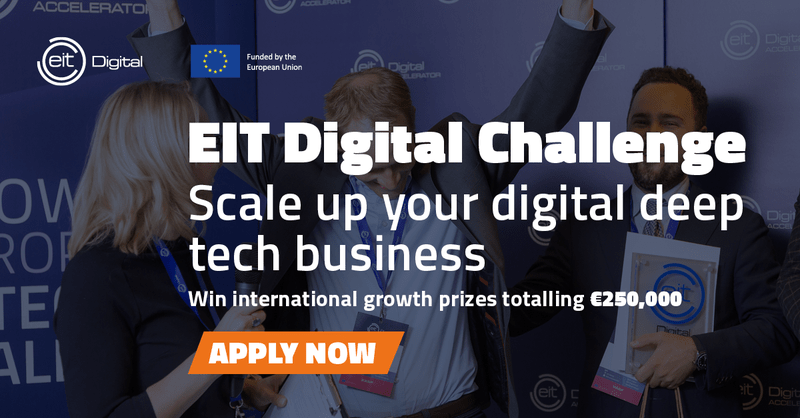 Möjlighet för startups med internationell potential att vara med i EIT Digital Challenge 2021