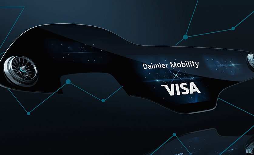 Daimler Mobility och Visa integrerar teknik för sömlösa och enkla betalningar från bilen