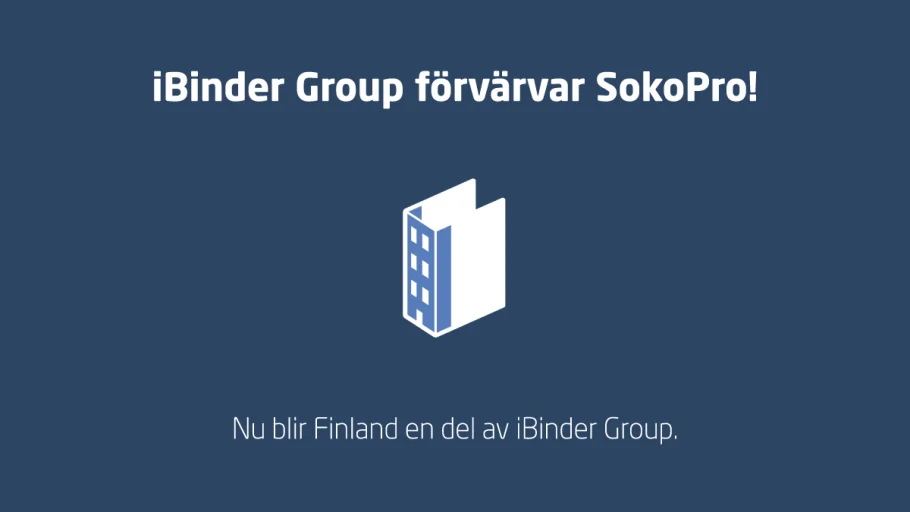 iBinder Group förvärvar SokoPro Finlands ledande SaaS-lösning