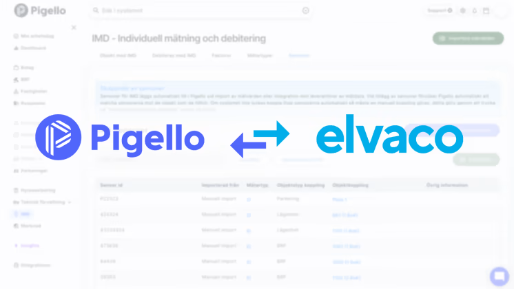 Pigello inleder samarbete med Elvaco för hämtning av IMD-data