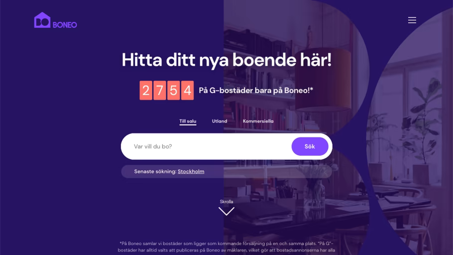 Boneo släpper ny sajt och ökar takten som bostadsportalen för alla som ska köpa och sälja bostad nu