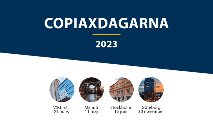 Nu avslöjas städerna för Copiaxdagarna 2023