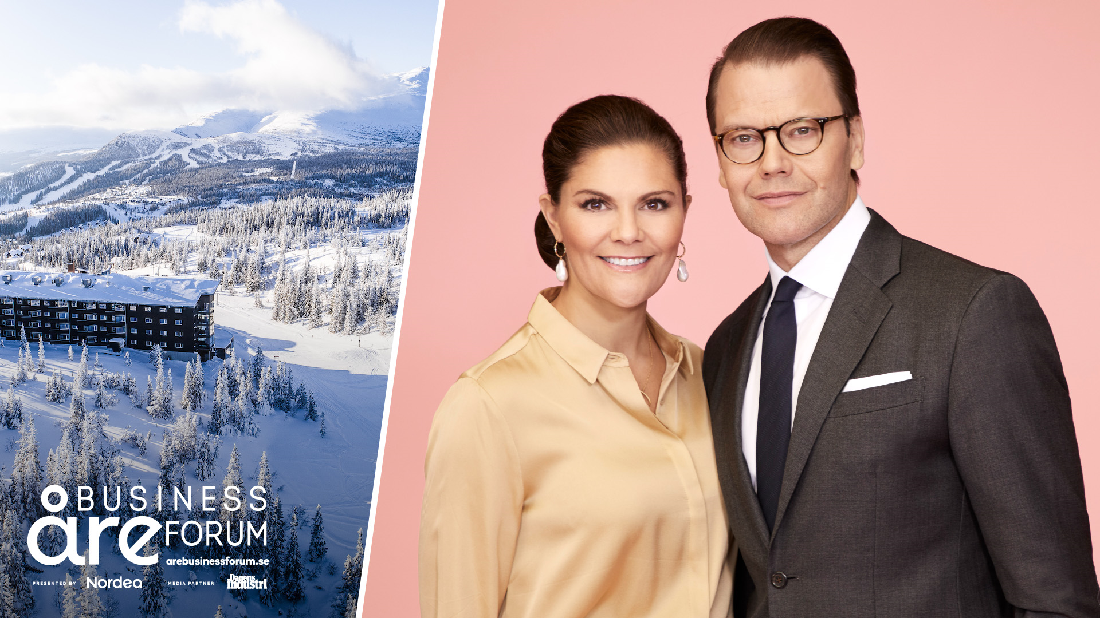 DD.KK.HH. Kronprinsessan och Prins Daniel närvarar under Åre Business Forum