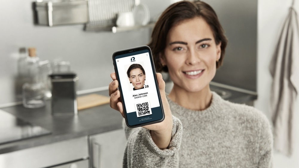 Identifiera dig med ett digitalt ID-kort i mobilen