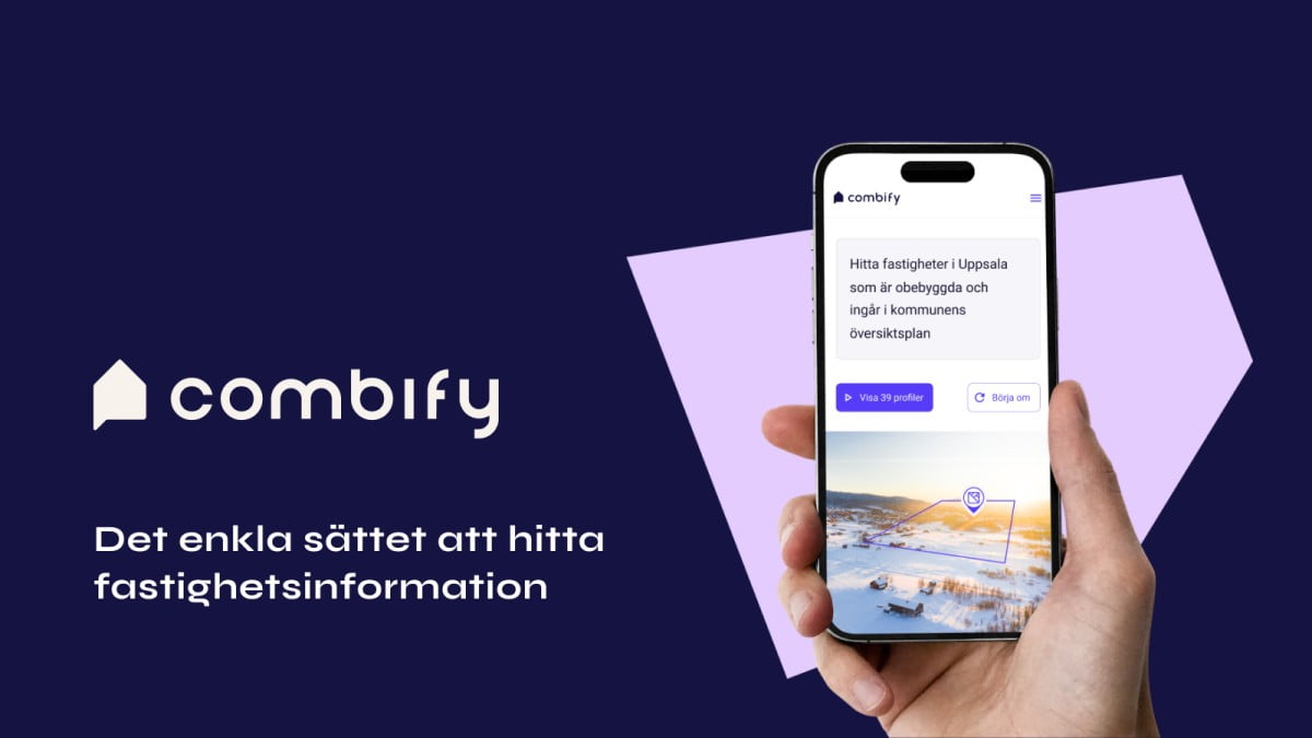 Combify lanserar Sveriges första AI-drivna sökmotor för fastighetsinformation