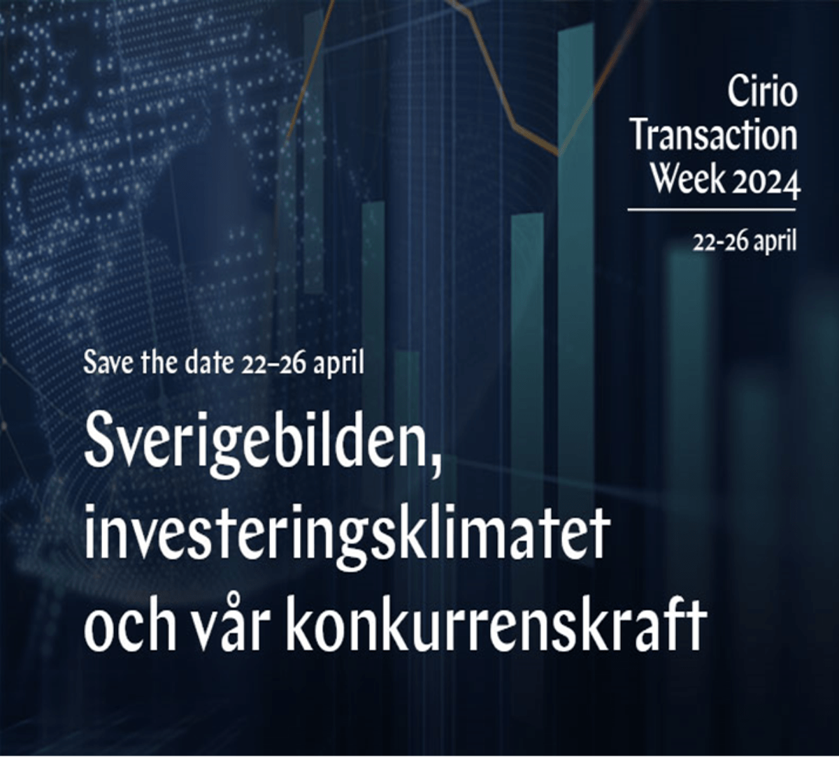 Save the date: Cirio Transaction Week 22-26 april