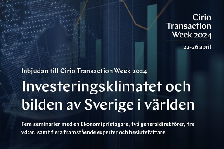 Välkommen till Cirio Transaction Week 2024