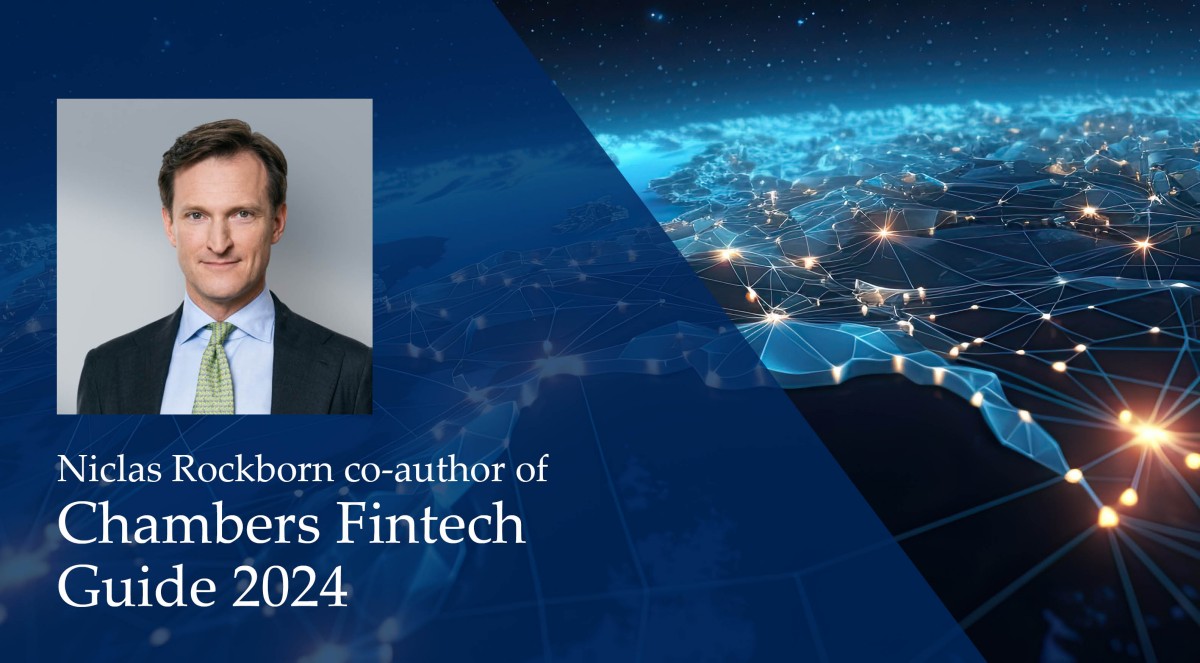 Niclas Rockborn medförfattare till Chambers Fintech Guide 2024
