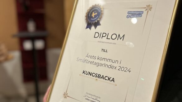Kungsbacka kommun rankas som nummer 1 av 290 kommuner i småföretagarindex
