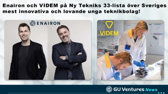 Enairon och VIDEM på Ny Tekniks 33-lista över Sveriges mest innovativa och lovande unga teknikbolag!