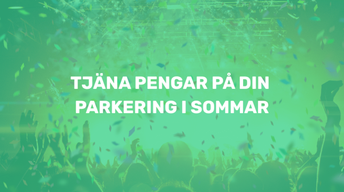 Tjäna pengar på din parkering