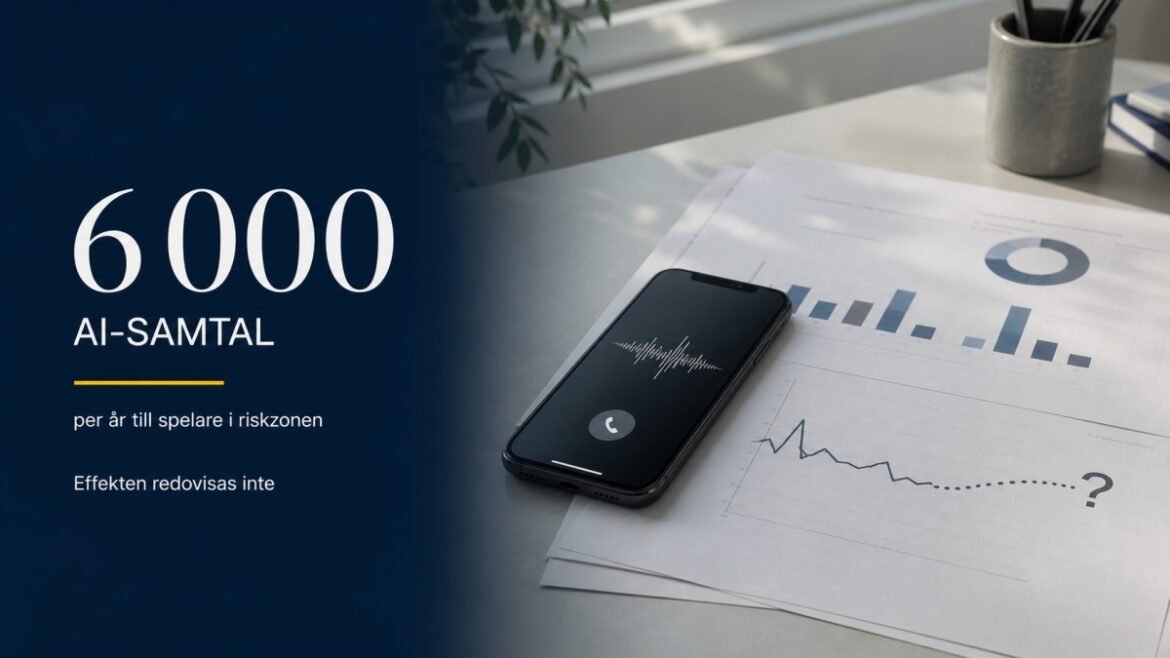 6 000 AI‑styrda samtal till riskspelare utan att redovisa effekten