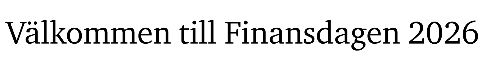 Finansdagen 2026