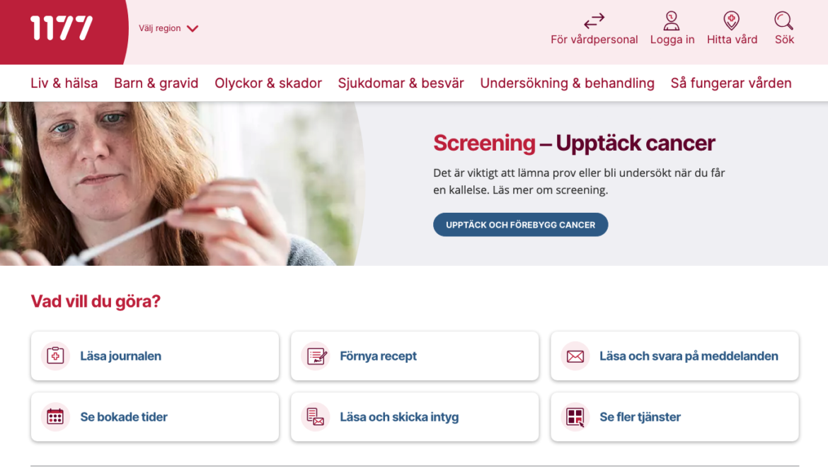 1177 googlas 3,4 miljoner gånger i månaden, mer än Skatteverket och Försäkringskassan ihop